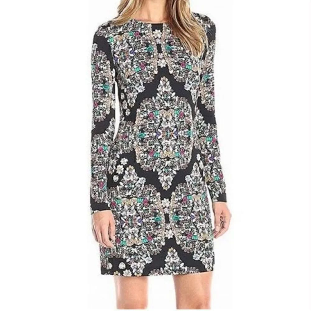 Nicole Miller Artelier Mercedes Jewel Print Dress